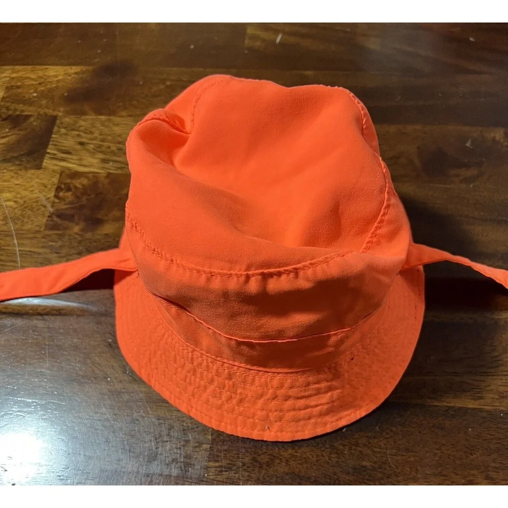 Carters Dinosaur Bucket Hat Sun Hat Reversible Orange‎ Blue 0-9 Months